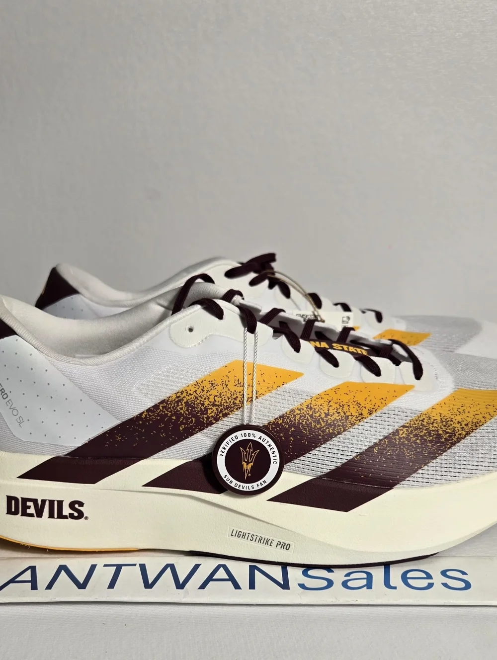 Adidas x ASU Sun Devils Adizero Evo SL Running Shoes JQ4572 Men’s Size 15